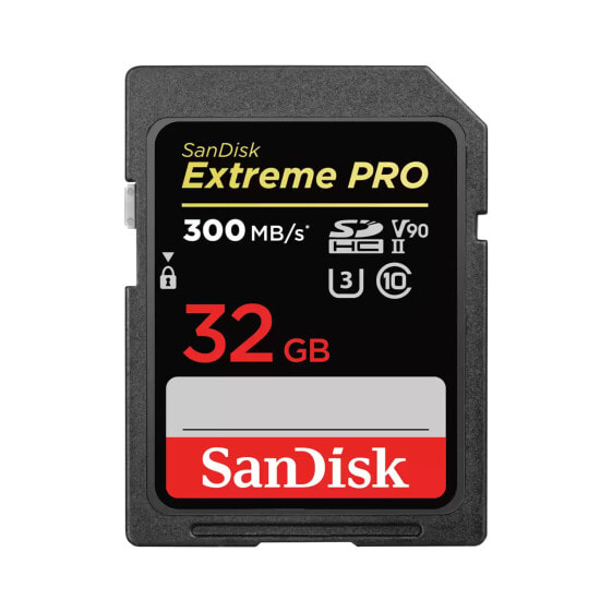 SanDisk Extreme PRO - 32 GB - SDHC - Class 10 - UHS-II - 300 MB/s - 260 MB/s