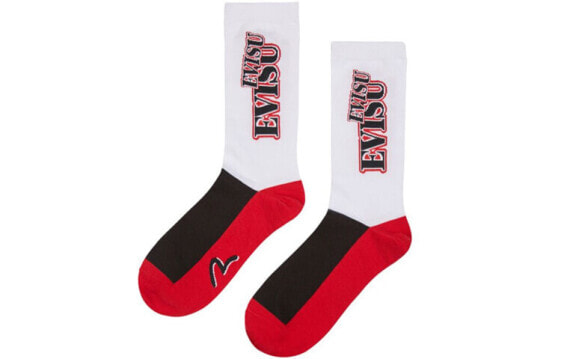 Носки спортивные EVISU SS20 1 пара черно-бело-красные