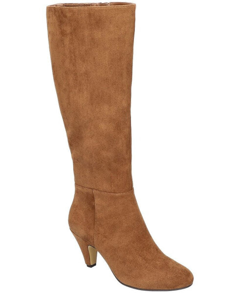 Women's Corinne Plus Suede Inside Zip Extra Wide Calf Tall Boots