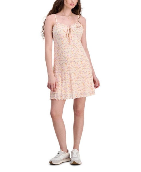 Juniors' Mesh Mini Dress