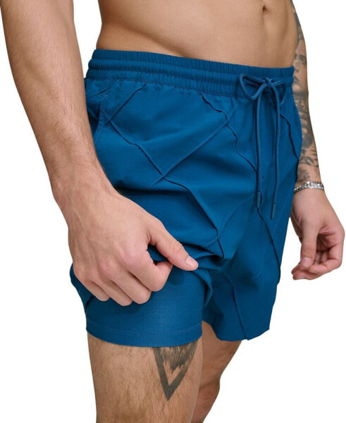 Men's Diamond Pintuck Performance 5" Volley Shorts