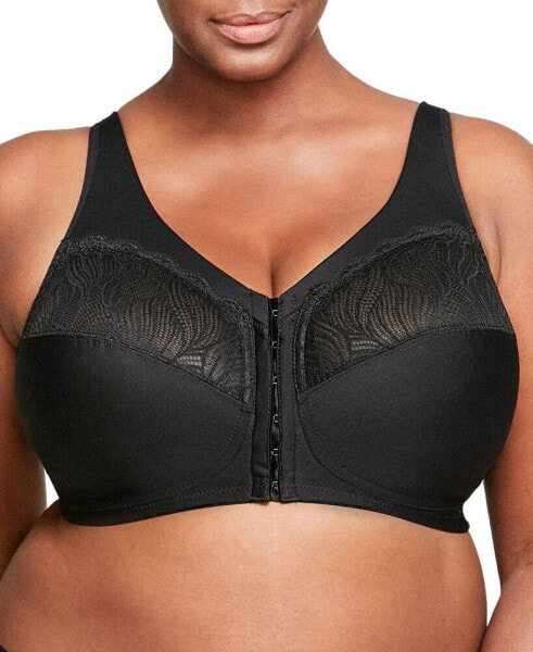 Plus Size Full Figure Magiclift Natural Shape Front Closure Wirefree Bra 1210