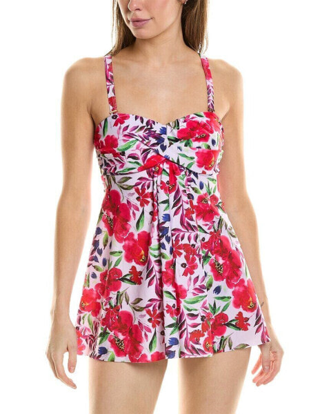 Nicole Miller Bandeau Swim Dress Women's