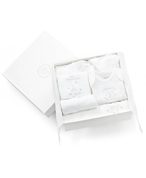 Baby Boys or Baby Girls Welcome To The World Cotton Gift Set, 6 Piece Set