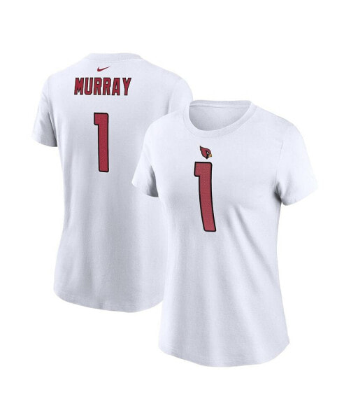 Women's Kyler Murray White Arizona Cardinals Player Name Number T-shirt
