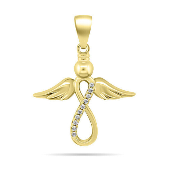 Charming gold-plated pendant Angel PT112Y