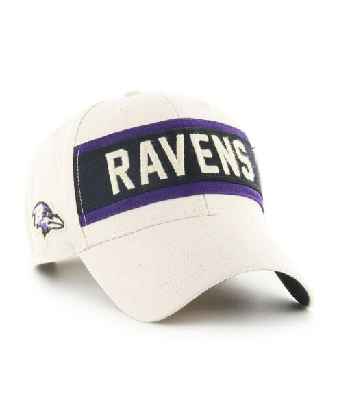 Men's Cream Baltimore Ravens Crossroad MVP Adjustable Hat