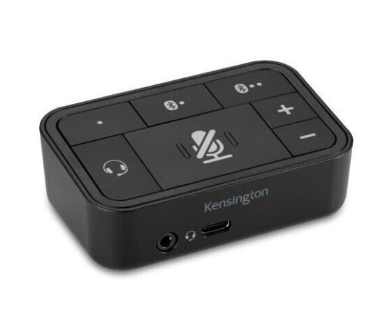 Kensington Universal 3-in-1 Pro Audio Headset Switch - Control adapter - 85 g - Black
