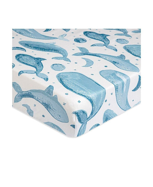 Baby Boys Cotton Ocean Caspian Crib Sheet