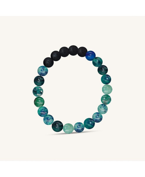 Lapis Chrysocolla Essential Oil Bracelet