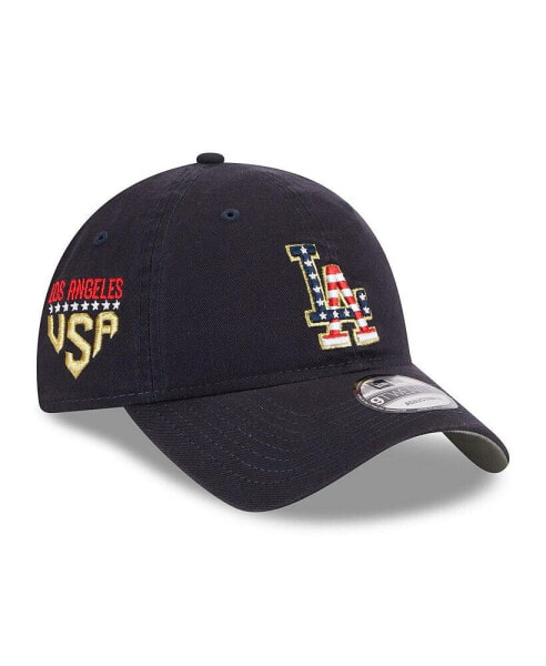 Men's Navy Los Angeles Dodgers 2023 Fourth of July 9TWENTY Adjustable Hat