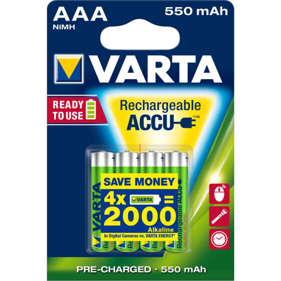 Батарейки Varta Ready2Use HR03 4pcs 1,2 V AAA
