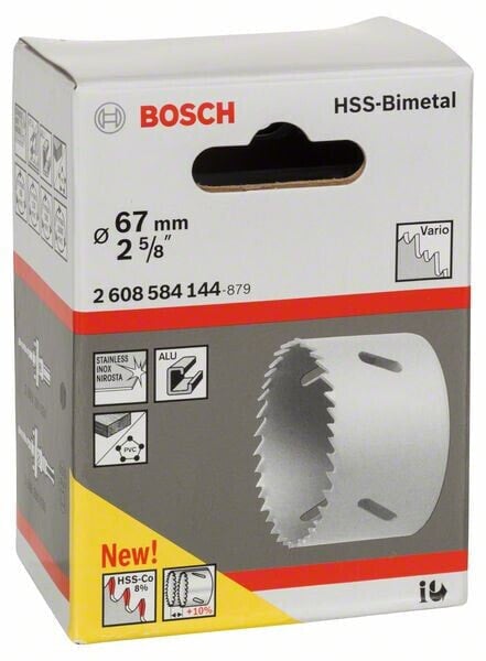 Bosch Lochsäge HSS-Bimetall für Standardadapter 67 mm, 2 5/8"