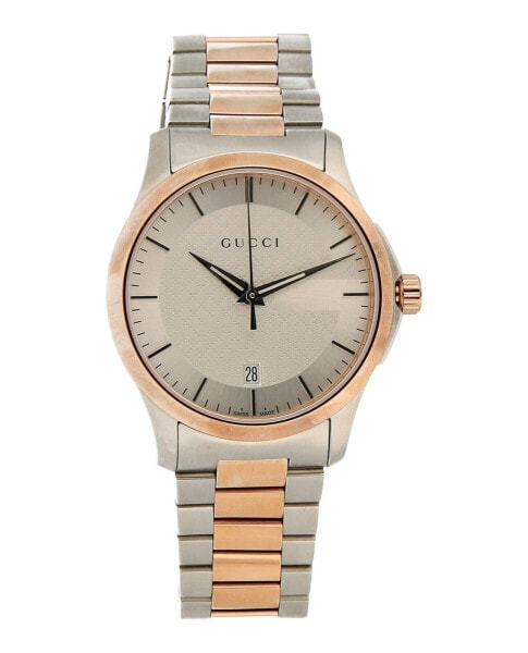 Gucci Swiss Quartz Stainless Steel Dress Two-Tone Men's Watch(Model: YA126447)