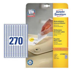 Avery Zweckform L4730REV-25 - White - Self-adhesive printer label - A4 - Laser/Inkjet - 6750 pc(s) - 25 sheets