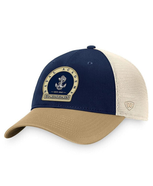 Men's Navy Navy Midshipmen Refined Trucker Adjustable Hat