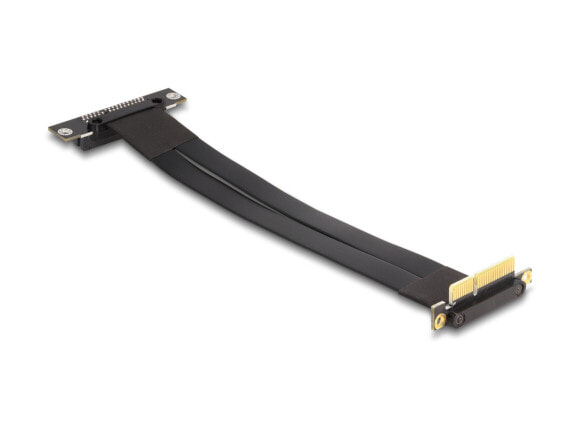 Delock Riser Karte PCI Express x4 Stecker 90° gewinkelt zu Slot 90° - Cable - 0.3 m