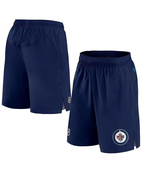 Men's Navy Winnipeg Jets Authentic Pro Rink Shorts
