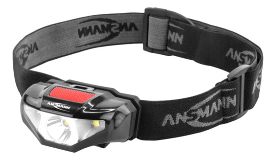 Ansmann HD70B - Headband flashlight - Black - Acrylonitrile butadiene styrene (ABS) - Plastic - IP44 - LED - 1 lamp(s)