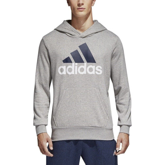 Adidas Essentials Linear Pullover Men's Hoodie Grey S98775