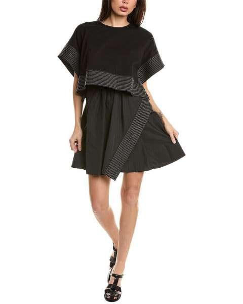 3.1 Phillip Lim Boxy Crop Top & Dress Set Women's Black 0