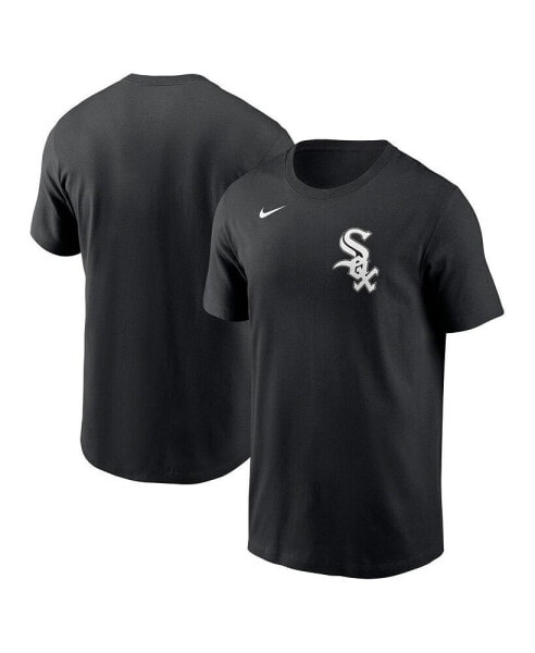 Men's Black Chicago White Sox Fuse Wordmark T-Shirt