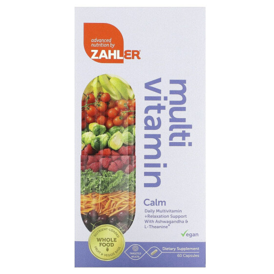 Zahler, Мультивитамины, успокаивающие, 60 капсул