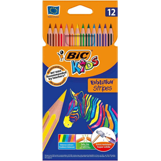 BIC Est12 Pepps Kids Stripes Colors
