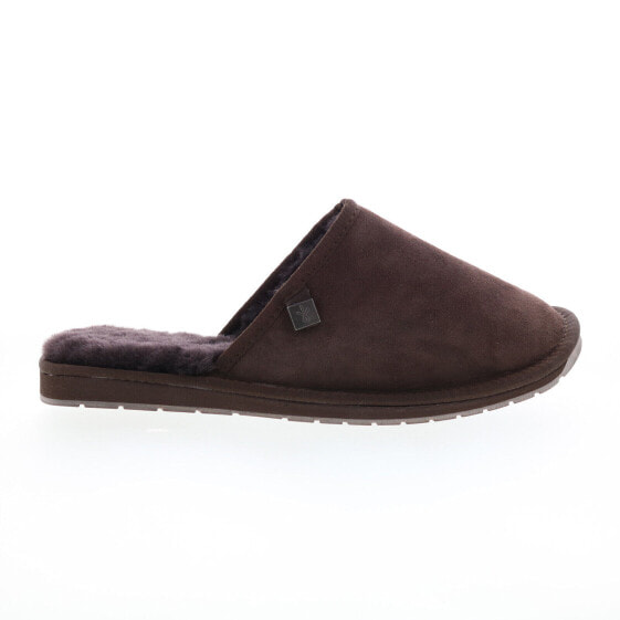 Emu Australia Platinum Yamba MP11884 Mens Brown Suede Mules Slippers Shoes