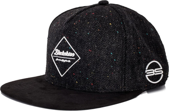 Blackskies Snapback cap, black, brown, grey wool screen, unisex premium baseball cap. - Hades