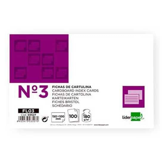 LIDERPAPEL Smooth sheet n3 100x150 mm 100 units 180g