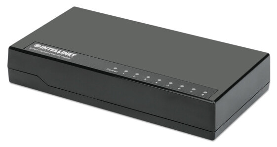Intellinet Desktop 8-Port Gigabit Ethernet Switch schwarz - Switch - 1 Gbps