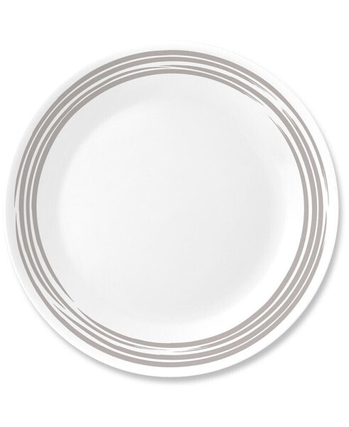 Brushed Silver-Tone Dinner Plate