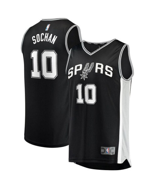 Big Boys Pick Jeremy Sochan Black San Antonio Spurs 2022 NBA Draft First Round Pick Fast Break Replica Jersey - Icon Edition