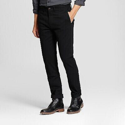 Men's Every Wear Slim Fit Chino Pants - Goodfellow & Co Black 42X30