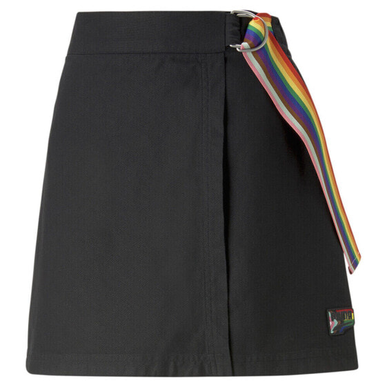 Puma Downtown Pride Skirt Womens Black Casual 53821301