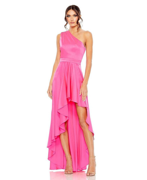 Women's Ieena One Shoulder High Low A Line Gown