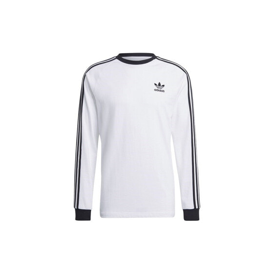 Мужской свитшот спортивный белый с логотипом Adidas 3STRIPES