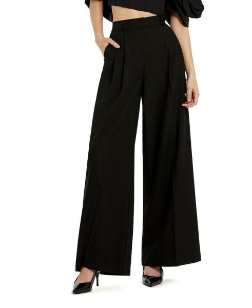 Women's Classic Crepe Wide Leg Work Trousers