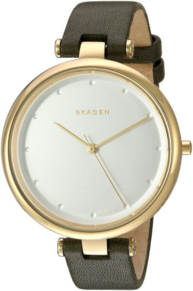 Skagen Women's SKW2483 Tanja Green Leather Watch