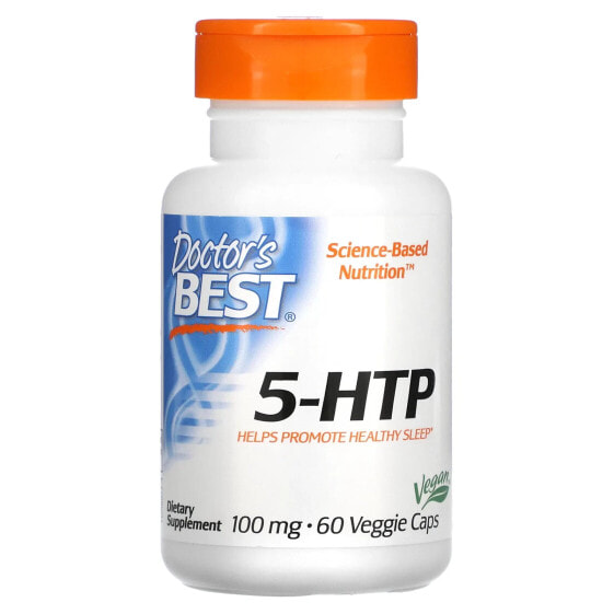 Витамин для похудения и контроля веса Doctor's Best 5-HTP, 100 мг, 180 вегетарианских капсул