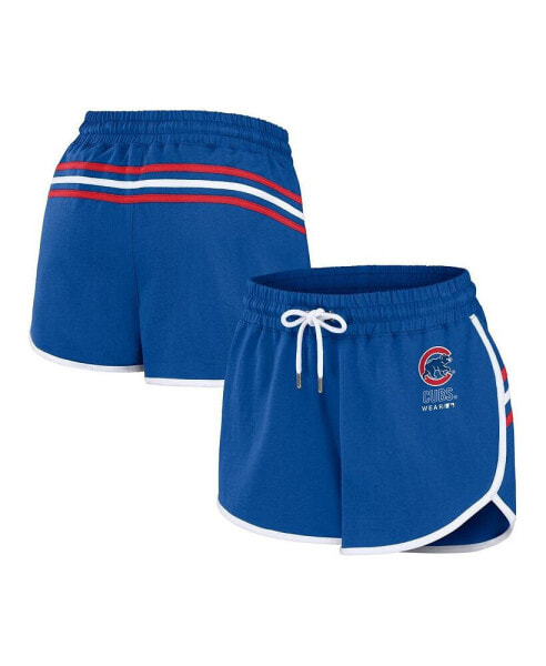 Women's Royal Chicago Cubs Logo Shorts