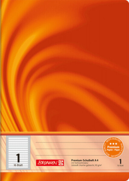 Brunnen 10-44 701 02 - Orange - 16 sheets - Lined paper - A4 - 90 g/m² - FSC