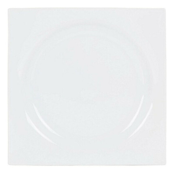 Плоская тарелка Zen Фарфор Белая Inde 27 x 27 x 3 см