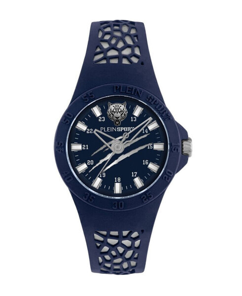 Men's Thunderstorm Blue Silicone Strap Watch 40mm