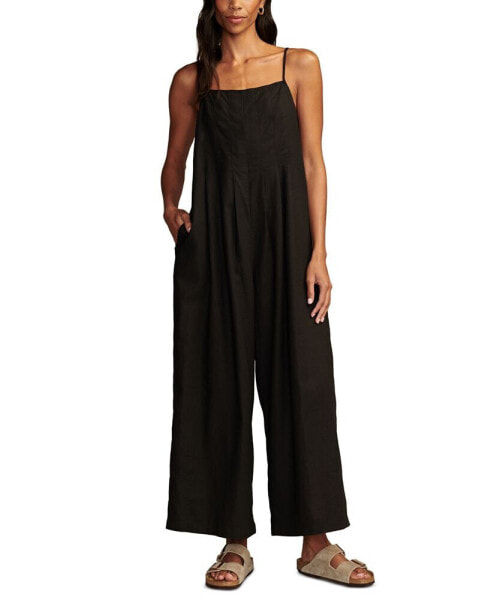 Women's Pleated Sleeveless Jumpsuit