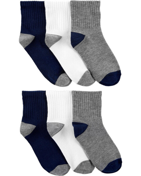 Kid 6-Pack Crew Socks 4-7