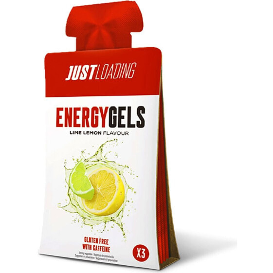 Витамины и минералы JUST LOADING Energy Gel Lime&Lemon 30 г x 3