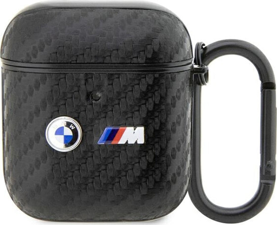 BMW BMW BMA2WMPUCA2 AirPods 1/2 cover czarny/black Carbon Double Metal Logo