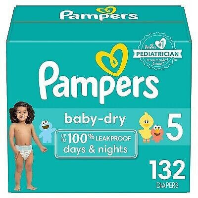 Pampers Baby Dry Diapers Enormous Pack - Size 5 - 132ct